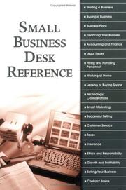 Cover of: Small business desk reference.