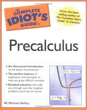 Cover of: The Complete Idiot's Guide to Precalculus