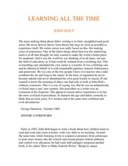 Cover of: Learning all the time by John Caldwell Holt