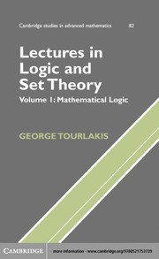Cover of: Lectures in logic and set theory | George J. Tourlakis