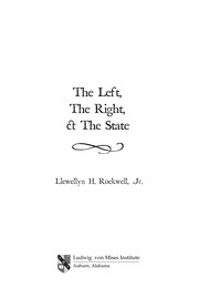 Cover of: Left, the right, and the State