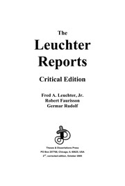 Cover of: The Leuchter reports | Fred A. Leuchter