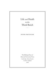 Cover of: Life and death in the Third Reich