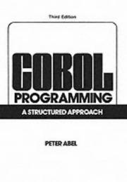 Cover of: Cobol Programming: A Structured Approach