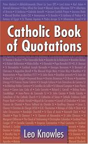 Cover of: Catholic Book Of Quotations