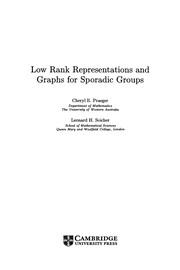 Cover of: Low rank representations and graphs for sporadic groups