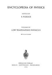 Cover of: Low Temperature Physics II / Kältephysik II by Siegfried Flügge