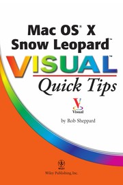 Cover of: Mac OS X Snow Leopard Visual Quick Tips