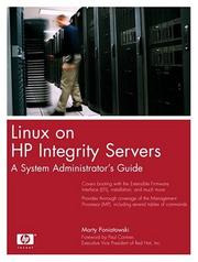 Cover of: Linux on HP Integrity Servers: system administration for Itanium-based systems