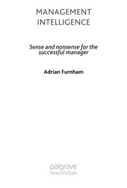 Cover of: Management intelligence by Furnham, Adrian.