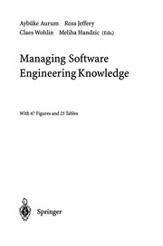 Cover of: Managing Software Engineering Knowledge | AybГјke Aurum