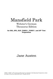 Cover of: Mansfield Park | Jane Austen