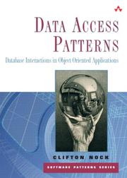 Cover of: Data Access Patterns by Clifton Nock, Clifton Nock