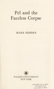 Pel and the faceless corpse by Mark Hebden