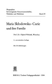 Cover of: Maria Skłodowska-Curie und ihre Familie