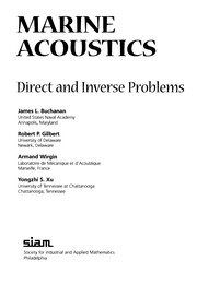 Cover of: Marine acoustics | 