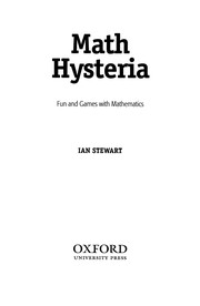 Cover of: MATH HYSTERIA: FUN AND GAMES WITH MATHEMATICS. by Ian Stewart