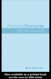 Cover of: Mediated discourse | Ronald Scollon