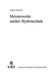 Cover of: Meisterwerke antiker Hydrotechnik