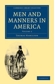 Cover of: Men and manners in America by Thomas Hamilton