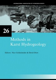 Methods in karst hydrogeology by David Phillip Drew