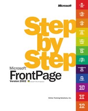 Cover of: Microsoft FrontPage version 2002 step by step | 