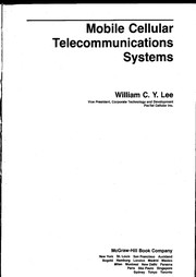 Mobile cellular telecommunications systems by William C. Y. Lee