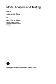 Cover of: Modal Analysis and Testing | JГєlio M. M. Silva