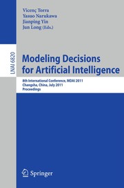 Cover of: Modeling Decision for Artificial Intelligence | VicenГ§ Torra