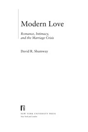 Cover of: Modern love | David R Shumway
