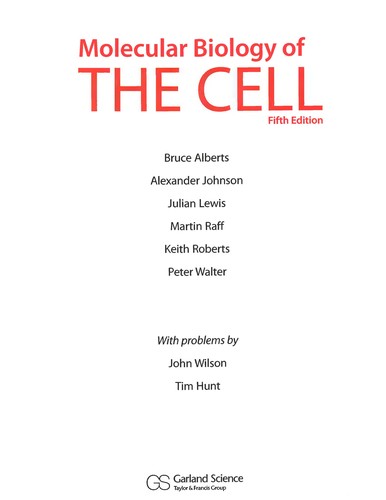 Molecular biology of the cell by Bruce Alberts ... [et al.].