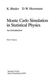 Cover of: Monte Carlo Simulation in Statistical Physics | Kurt Binder