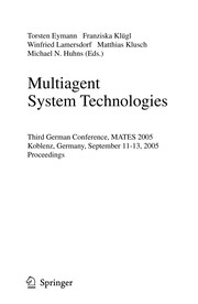 Cover of: Multiagent system technologies | MATES 2005 (2005 Koblenz, Germany)