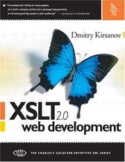 XSLT 2.0 Web Development (The Charles F. Goldfarb Definitive XML Series) by Dmitry Kirsanov