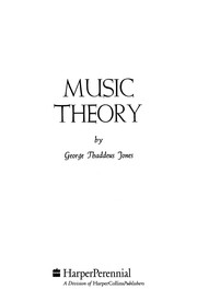 Music theory by George Thaddeus Jones