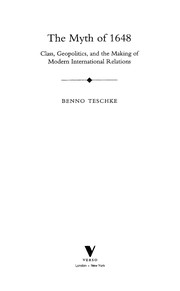 Cover of: The myth of 1648 | Benno Teschke