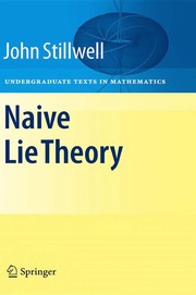 Cover of: Naive lie theory