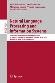 Natural Language Processing and Information Systems by Elisabeth Métais
