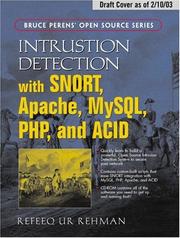 Cover of: Intrusion detection systems with Snort by Rafeeq Ur Rehman