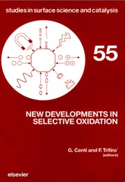 Cover of: New developments in selective oxidation | 
