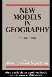 Cover of: New models in geography | Richard Peet
