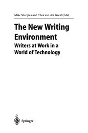 Cover of: The New Writing Environment | Mike Sharples