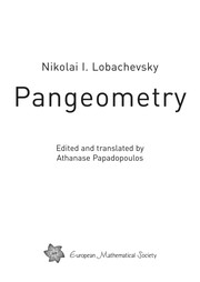 Cover of: Pangeometry