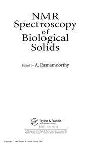 Cover of: NMR spectroscopy of biological solids | 