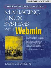 Cover of: Managing Linux Systems with Webmin by Jamie Cameron, Jamie Cameron