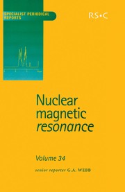 Cover of: Nuclear magnetic resonance: A review of the literature published between June 2003 and May 2004