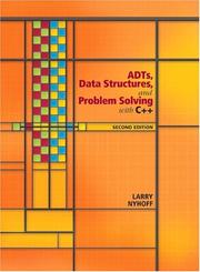 Cover of: ADTs, Data Structures, and Problem Solving with C++ (2nd Edition) (Alan R. Apt Books)