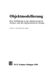 Cover of: Objektmodellierung: Eine Einführung in die objektorientierte Analyse und das objektorientierte Design