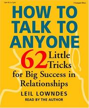 Cover of: How to Talk to Anyone by Leil Lowndes