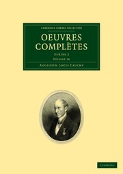 Cover of: Oeuvres complétes | Augustin Louis Cauchy